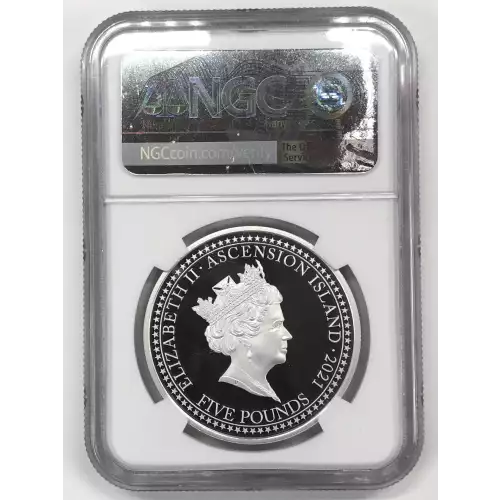 ASCENSION ISLAND Silver 5 POUNDS