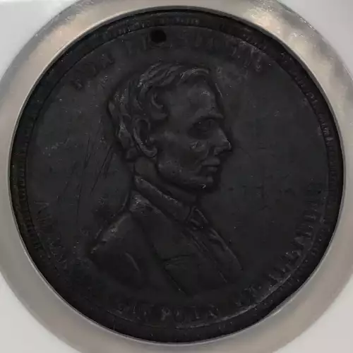 (c.1860) DEWITT-AL-1860-19, LEAD ABRAHAM LINCOLN  (5)