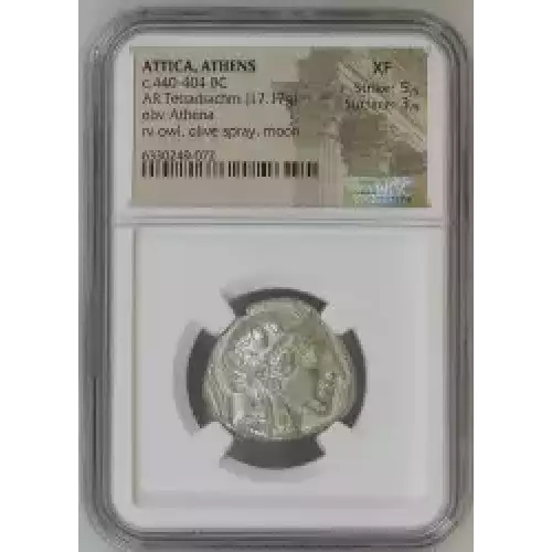 c.440-404 BC NGC XF-Strike:-5/5-Surface:-3/5 Attica, Athens AR