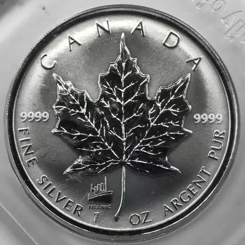 Canada 1 oz Silver Maple Leaf $5 Coin (1990-2003, 3rd Portrait) (3)