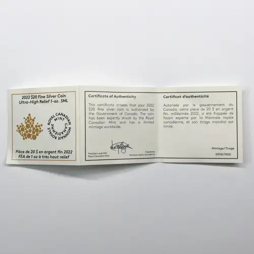 CANADA Silver 20 DOLLARS (1 oz / 31.1 grams) (generic) (2)