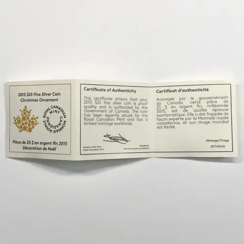 CANADA Silver 25 DOLLARS (1 oz / 31.1 grams) (generic) (5)