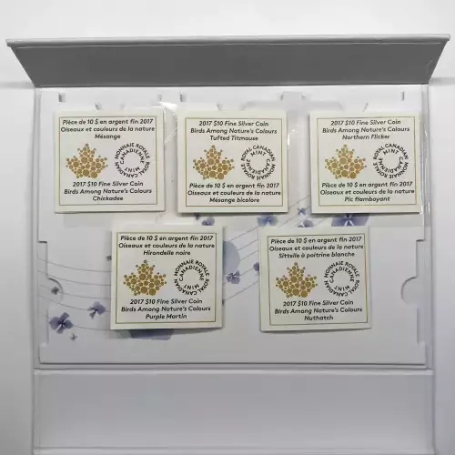 Canada Silver 5-Coin Set (generic, any weight/denomination)  (3)