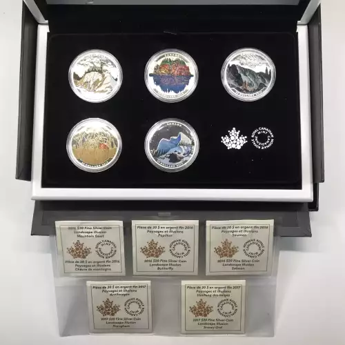 Canada Silver 5-Coin Set (generic, any weight/denomination) 