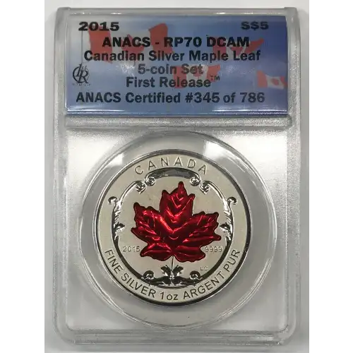 Canada Silver 5-Coin Set (generic, any weight/denomination)  (2)