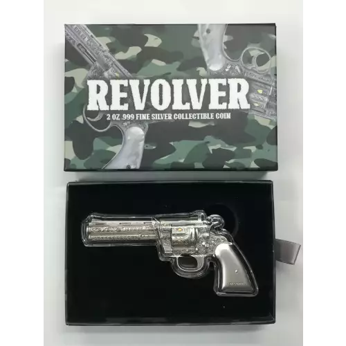 Chad 10000 Francs Silver Coin (2023 2 oz Revolver)