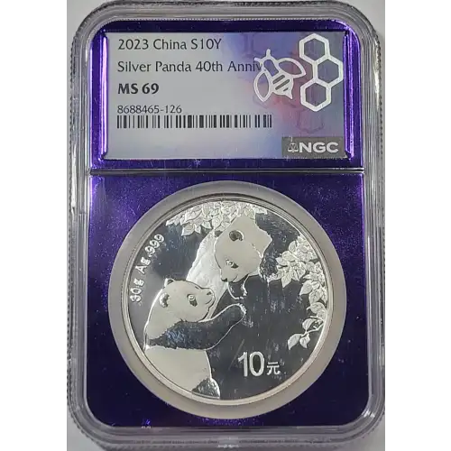 CHINA, PEOPLE'S REPUBLIC 1 oz Silver Panda 10 YUAN (1987-2015)