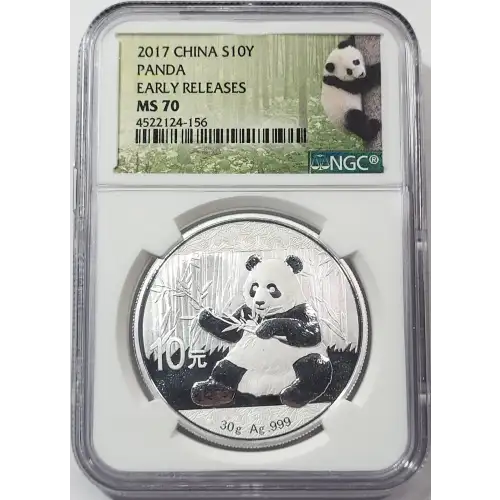 CHINA, PEOPLE'S REPUBLIC 1 oz Silver Panda 10 YUAN (2014, KM# ???, PAN-610A)