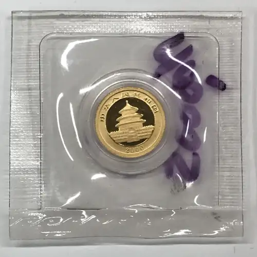 CHINA, PEOPLE'S REPUBLIC 1/20 oz Gold Panda 5 Yuan (generic)