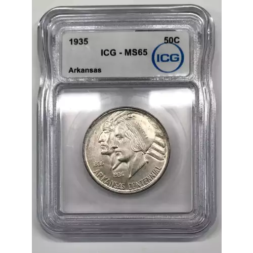 Classic Commemorative Silver--- Arkansas Centennial 1935-1939-Silver- 0.5 Dollar
