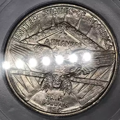 Classic Commemorative Silver--- Arkansas Centennial 1935-1939-Silver- 0.5 Dollar (5)