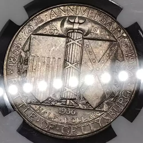 Classic Commemorative Silver--- Battle of Gettysburg 75th Anniversary 1936 -Silver- 0.5 Dollar (5)