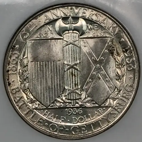 Classic Commemorative Silver--- Battle of Gettysburg 75th Anniversary 1936 -Silver- 0.5 Dollar (4)