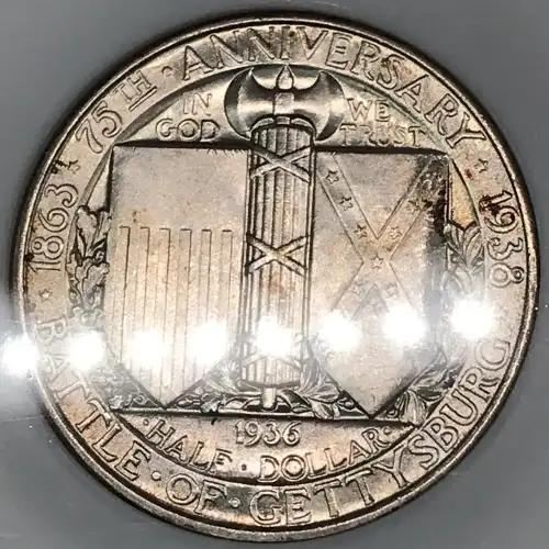 Classic Commemorative Silver--- Battle of Gettysburg 75th Anniversary 1936 -Silver- 0.5 Dollar (5)