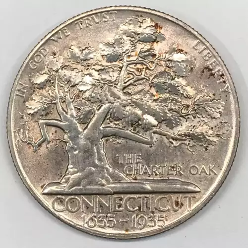 Classic Commemorative Silver--- Connecticut Tercentenary 1935 -Silver- 0.5 Dollar