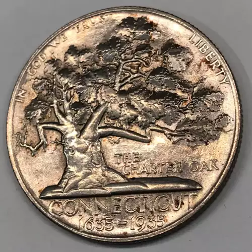 Classic Commemorative Silver--- Connecticut Tercentenary 1935 -Silver- 0.5 Dollar (3)