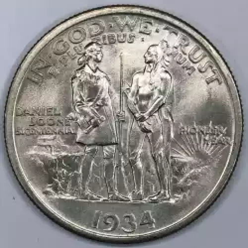 Classic Commemorative Silver--- Daniel Boone Bicentennial 1934-1938-Silver- 0.5 Dollar