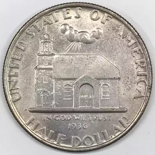 Classic Commemorative Silver--- Delaware Tercentenary 1936 -Silver- 0.5 Dollar