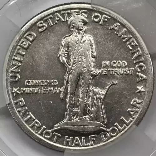 Classic Commemorative Silver--- Lexington - Concord Sesquicentennial 1925 -Silver- 0.5 Dollar (2)