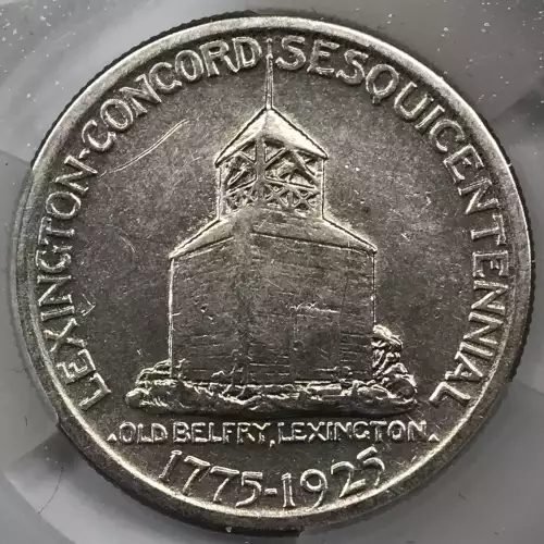 Classic Commemorative Silver--- Lexington - Concord Sesquicentennial 1925 -Silver- 0.5 Dollar (3)