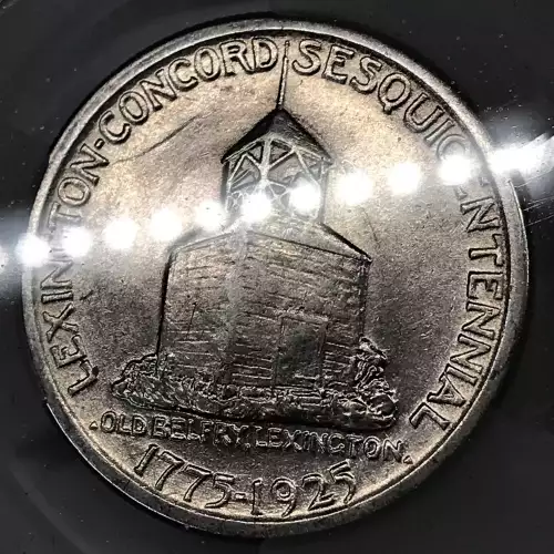 Classic Commemorative Silver--- Lexington - Concord Sesquicentennial 1925 -Silver- 0.5 Dollar (5)