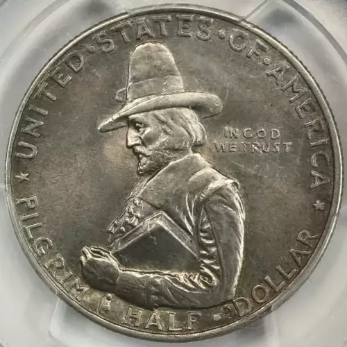 Classic Commemorative Silver--- Pilgrim Tercentenary 1920-1921-Silver- 0.5 Dollar (3)