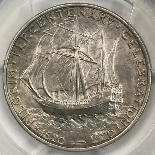 Classic Commemorative Silver--- Pilgrim Tercentenary 1920-1921-Silver- 0.5 Dollar (4)