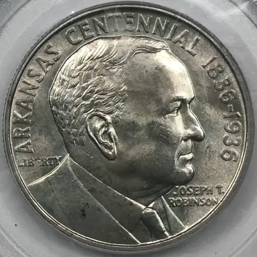 Classic Commemorative Silver--- Robinson Arkansas Centennial 1935-1939-Silver- 0.5 Dollar (2)