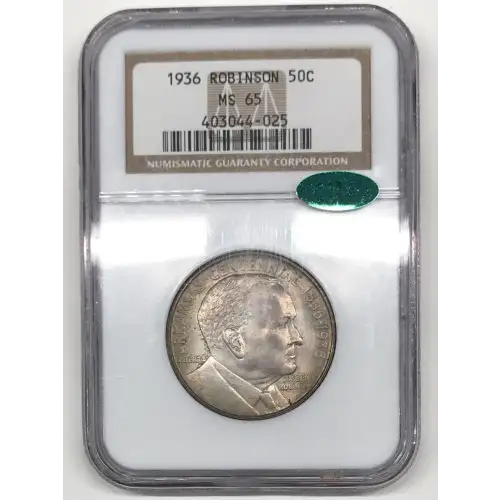 Classic Commemorative Silver--- Robinson Arkansas Centennial 1935-1939-Silver- 0.5 Dollar