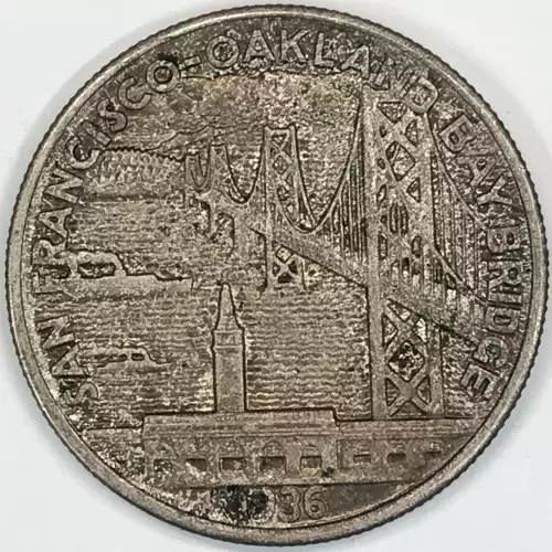 Classic Commemorative Silver--- San Francisco - Oakland Bay Bridge Opening 1936 -Silver- 0.5 Dollar (2)