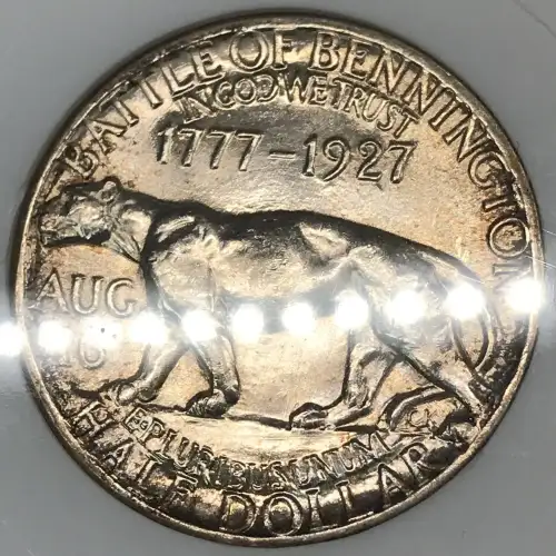 Classic Commemorative Silver--- Vermont Sesquicentennial 1927-Silver- 0.5 Dollar (5)