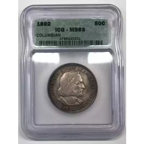 Classic Commemorative Silver--- World's Columbian Exposition Half Dollar 1892 - 1893 -Silver- 0.5 Dollar