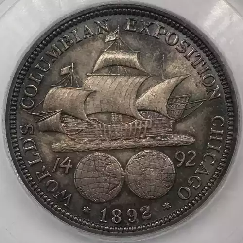 Classic Commemorative Silver--- World's Columbian Exposition Half Dollar 1892 - 1893 -Silver- 0.5 Dollar (4)
