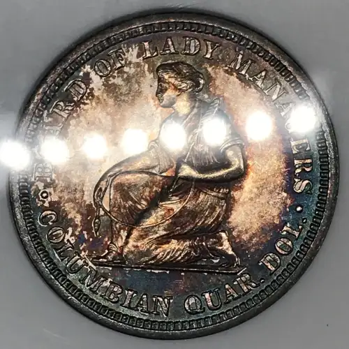 Classic Commemorative Silver--- World's Columbian Exposition, Isabella Quarter 1893-Silver- 0.25 Dollar (3)