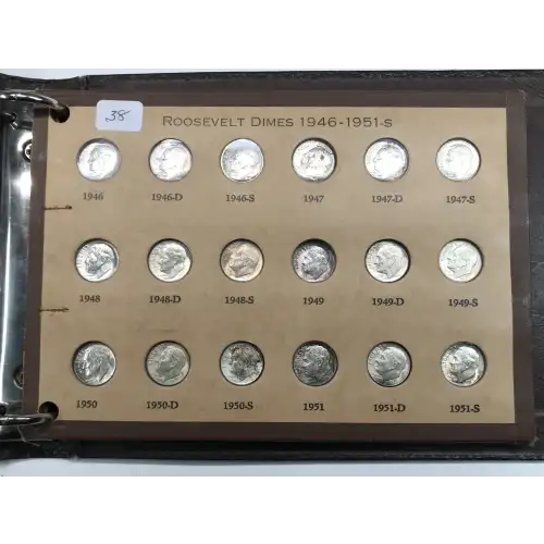 Dimes---Roosevelt 1946-1964-Silver- 1 Dime