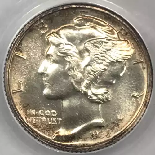 Dimes---Winged Liberty Head or Mercury 1916-1945 -Silver- 1 Dime (2)
