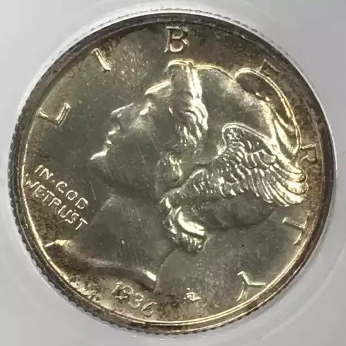 Dimes---Winged Liberty Head or Mercury 1916-1945 -Silver- 1 Dime (4)