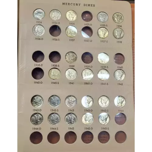 Dimes---Winged Liberty Head or Mercury 1916-1945 -Silver- 1 Dime