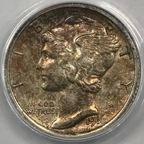 Dimes---Winged Liberty Head or Mercury 1916-1945 -Silver- 1 Dime (2)