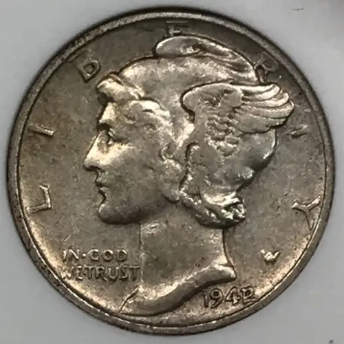 Dimes---Winged Liberty Head or Mercury 1916-1945 -Silver- 1 Dime (3)
