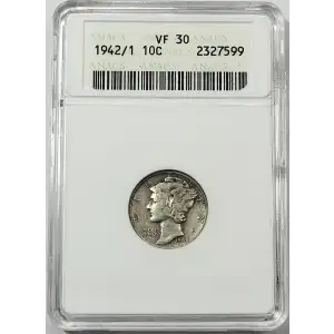 Dimes---Winged Liberty Head or Mercury 1916-1945 -Silver- 1 Dime