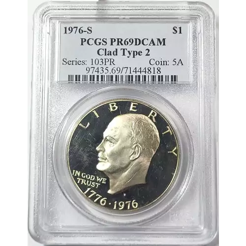 Dollars---Eisenhower 1971-1978 Copper-Nickel- 1 Dollar