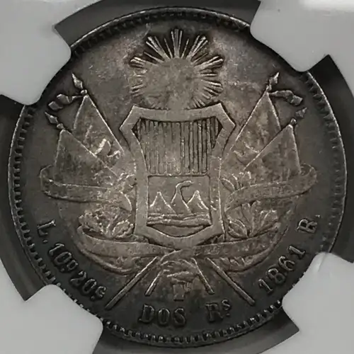 EL SALVADOR Silver 2 REALES (3)
