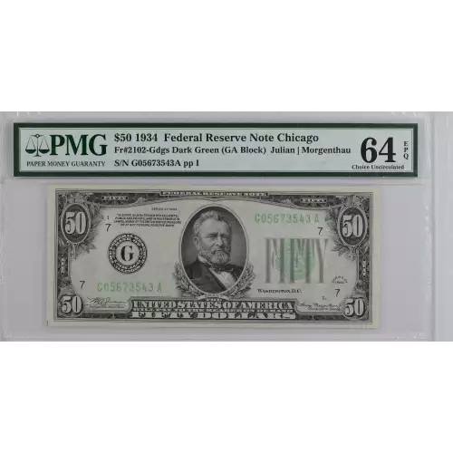 Federal Reserve Note Chicago