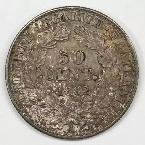 FRANCE Silver 50 CENTIMES