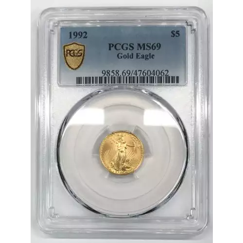 Gold Bullion-Gold Eagles--$5 Gold Eagle 1/10 oz -Gold- 5 Dollar (2)