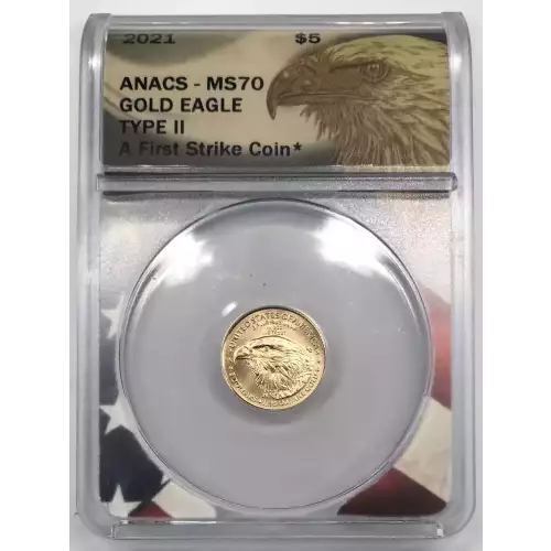 Gold Bullion-Gold Eagles--$5 Gold Eagle 1/10 oz -Gold- 5 Dollar