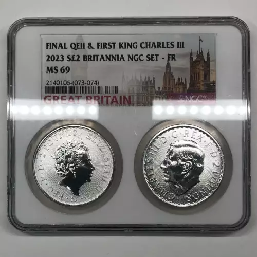 Great Britain 2 Pounds 1 oz Silver Britannia (2015)