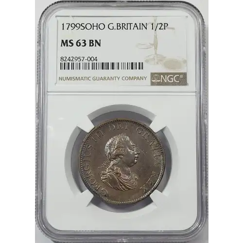 Great Britain Copper 1/2 PENNY
