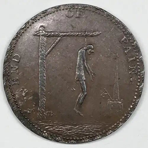Great Britain Copper Half Penny Conder Token (generic) [eBay category UK Half Pennies: 3396] (2)